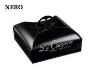 SCATOLE PORTA TORTE PERSONALIZZATE NERO